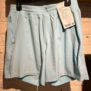 Men’s lululemon 7” unlined pace breaker shorts in robin egg blue